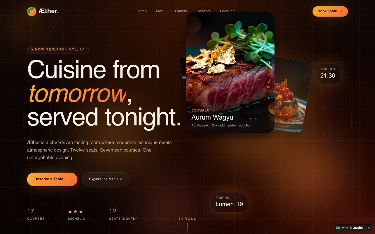Ethereal Gastronomy